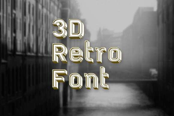 3d Retro: Integrating a Bold Display Font into Modern Design Workflows