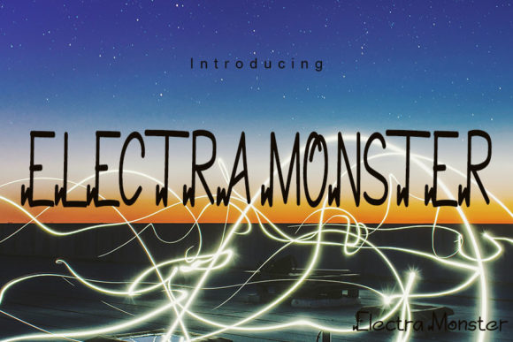 Electramonster Display Font Evaluation