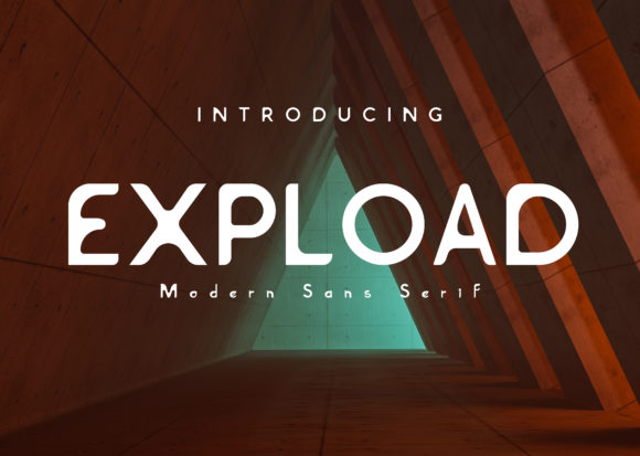 Expload: A Vintage Display Font for Distinctive Visual Identity