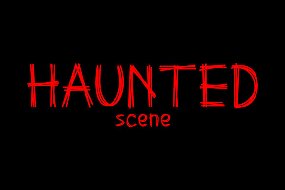 Haunted Scene: Elevating Visual Storytelling with a Distinctive Display Typeface
