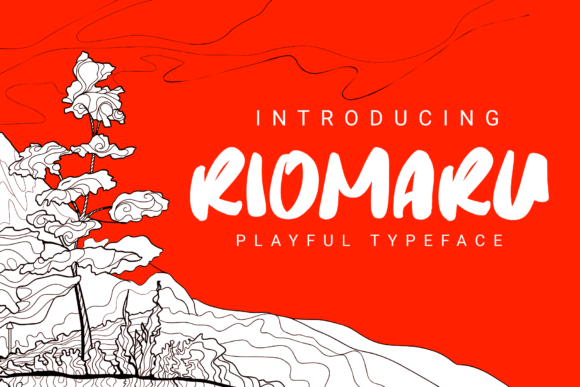 Riomaru: The Playful Brushed Display Font for Bold Urban Design