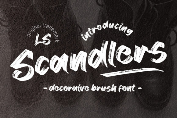 Scandlers: Bold Brushed Typography for Dynamic Designs